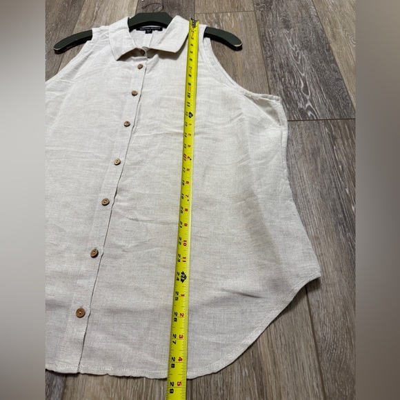 Boston Proper Linen & Viscose sleeveless shirt size XL Excellent condition - Picture 3 of 6